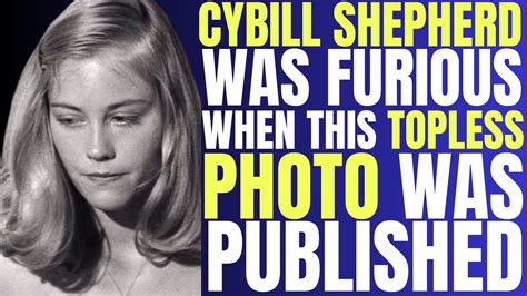 Cybill Shepherd sued them for publishing a TOPLESS photo that。